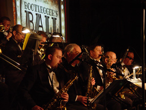 The Just Friends Big Band at the Bootleggers Ball, Nicollet Island, winter 2012